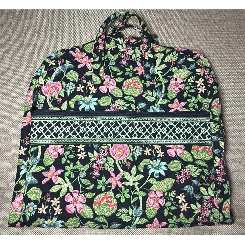 Vera‎ Bradley Garment Bag Botanica Floral Long Hanging Clothes Travel Organizer